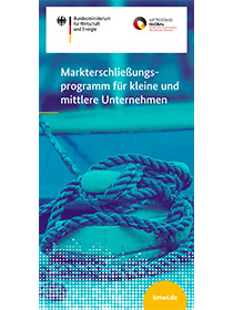 Cover der Publikation "Markterschließungsprogramm für kleine und mittlere Unternehmen (Flyer)"