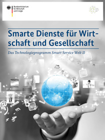 Cover der Publikation "Smarte Dienste für Wirtschaft und Gesellschaft"