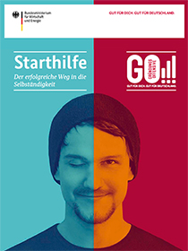 Cover der Publikation "Starthilfe - Der erfolgreiche Weg in die Selbständigkeit"